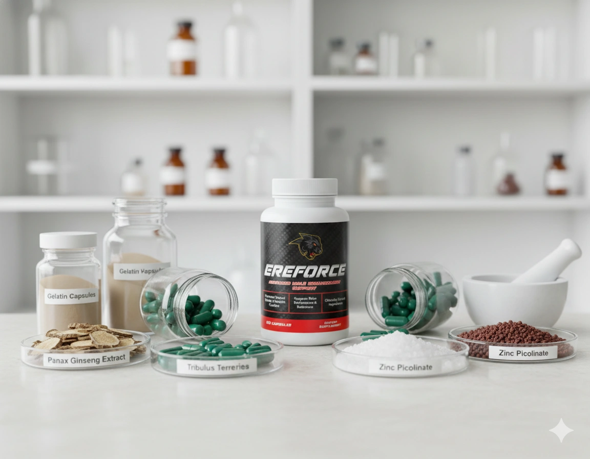 EreForce Male Enhancement Supplement Bottles